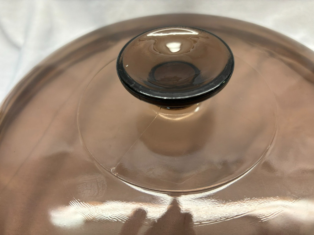 Pyrex #24 Amber Round Glass Replacement Lid 10-3/4"