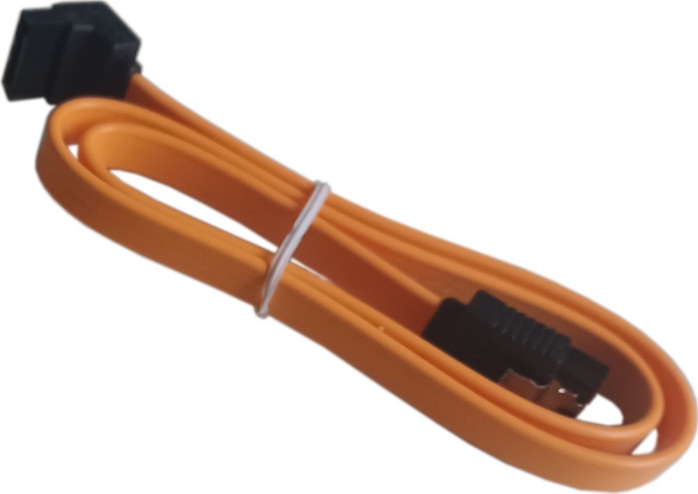 Cable SATA 7-Pin Data CD HDD SSD Drive 18" 90 Degree Right Angle Locking Clip