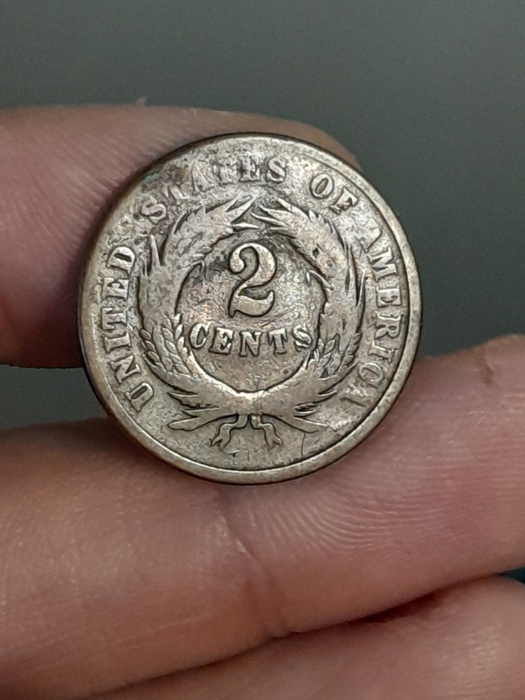 1864 2 Cent Piece #4