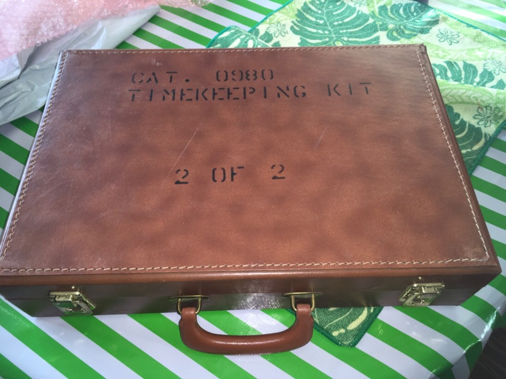 Vintage US Government BLM & Forest Service Fire Fighting Time Keeper Briefcase