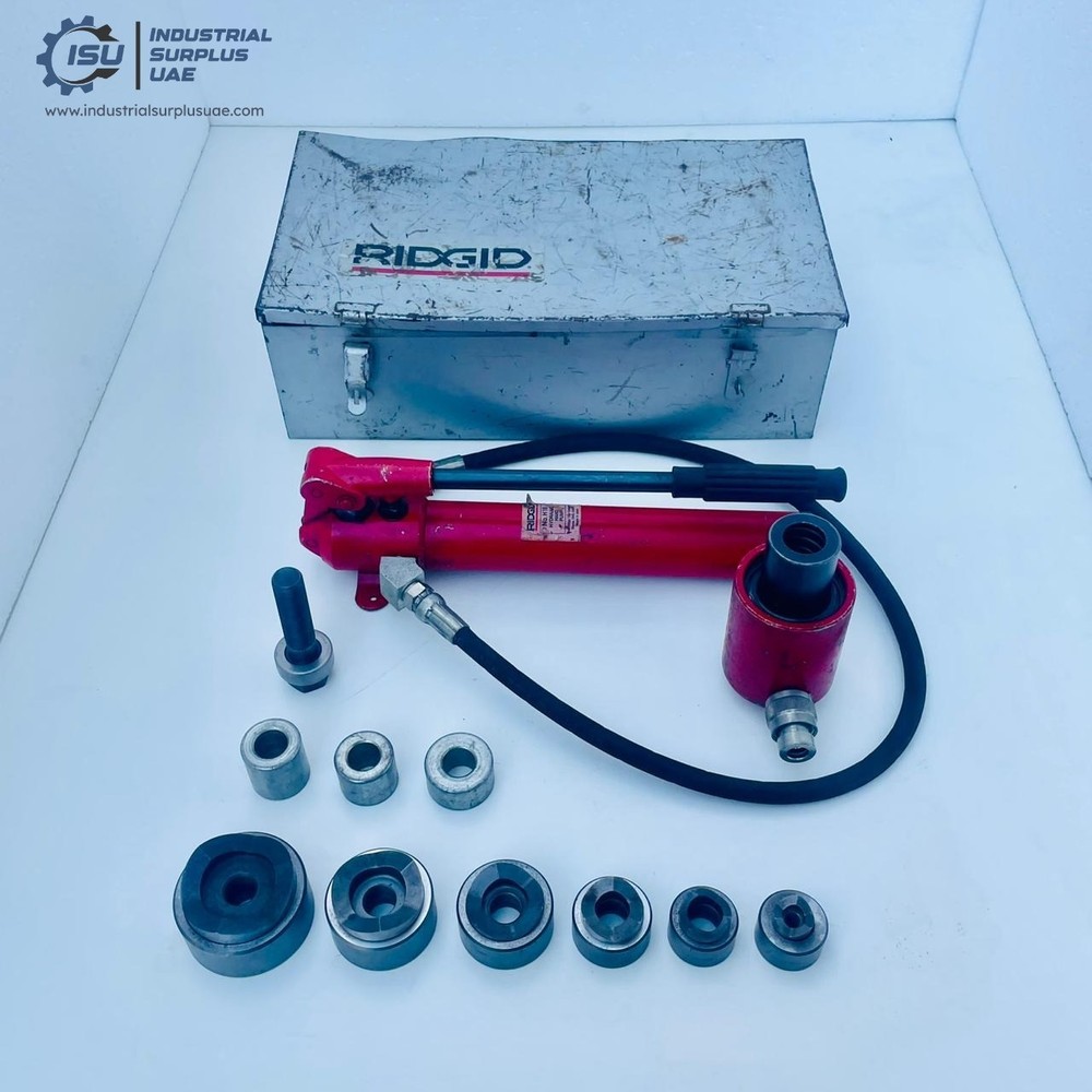 Ridgid H18 Hydraulic Knockout Punch Set with 6 Die Sets