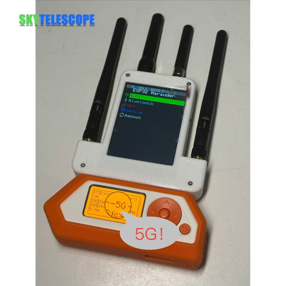 5G-Ver External Module Kit 433MHz RF ESP32C5 GPS Modules with 2.8" Screen st45