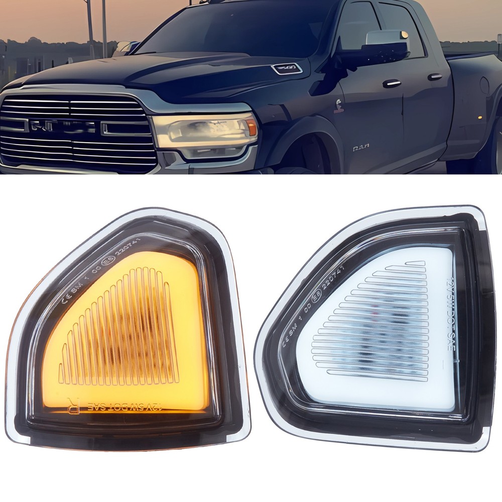 LED Side Towing Mirror Signal Light Lamp For 2019-2023 Dodge Ram 1500 2500 3500