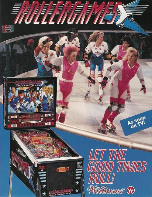 Roller Games Pinball Machine Williams Flyer