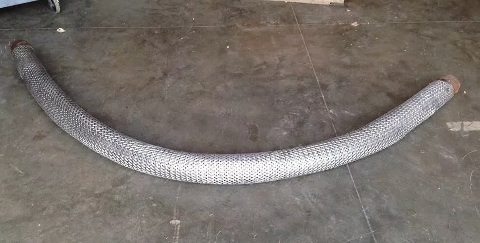 New 4" Diameter Explosion Proof Stainless Steel Braided Flex Pipe 10' Long