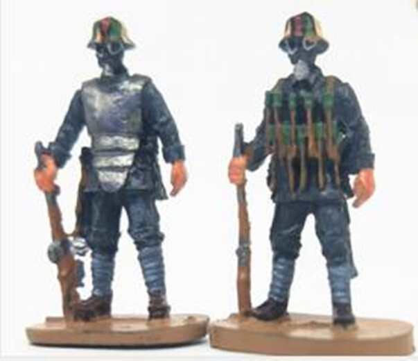 World War I German infantry 2 figures 1/72 Finished 2 figures model Set
