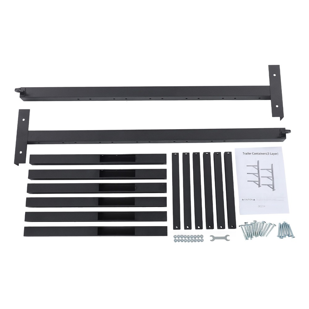 2Pcs Container Shelving Bracket Set 3-Tier Cargo Container Storage Shelf Bracket