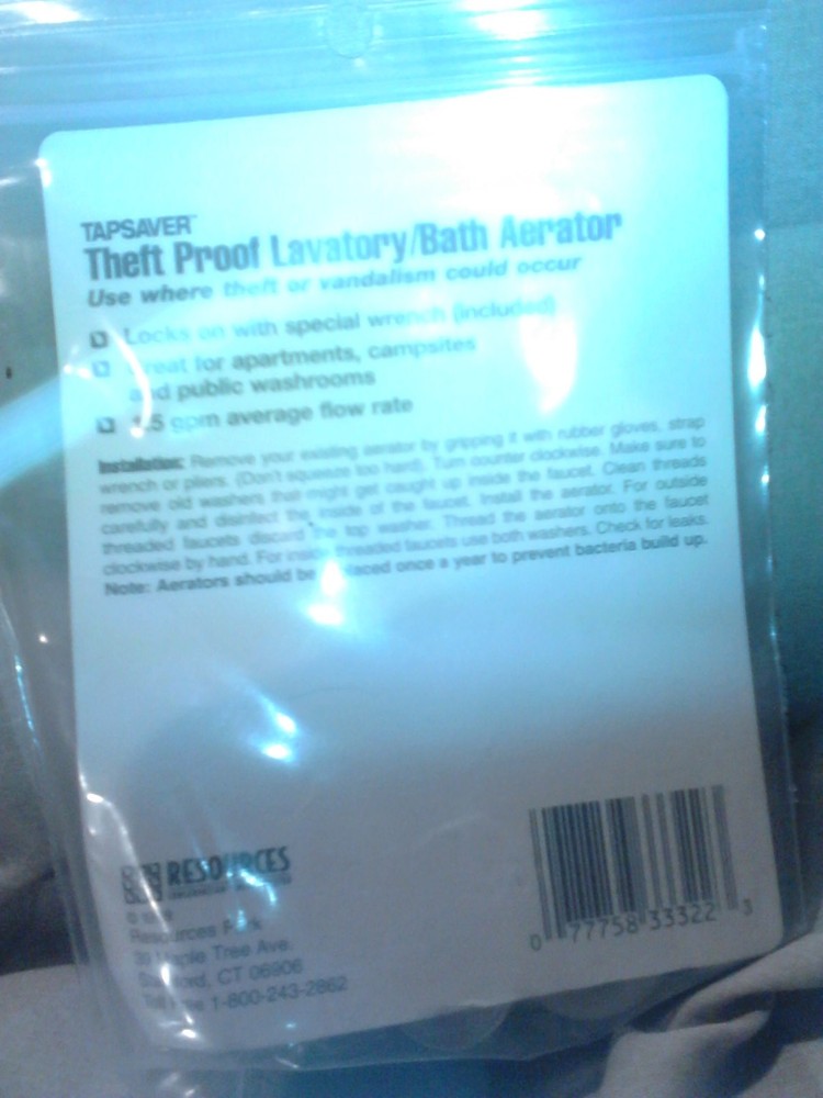 Theft proof faucets aerator ,read description