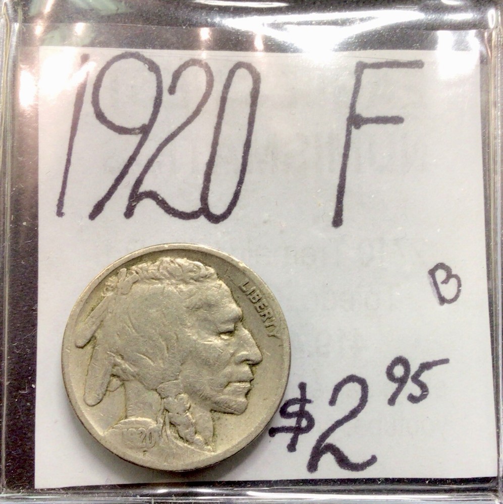 1920 Buffalo Nickel (F) Fine Condition. ENN Coins