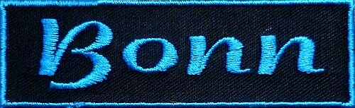 Bonn patch embroidered patch biker company various colors (245)