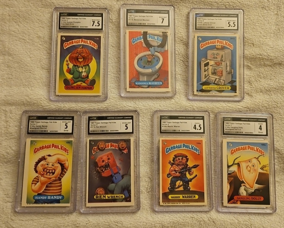 GPK Lot Series 3-9 Including CGC Graded Errors