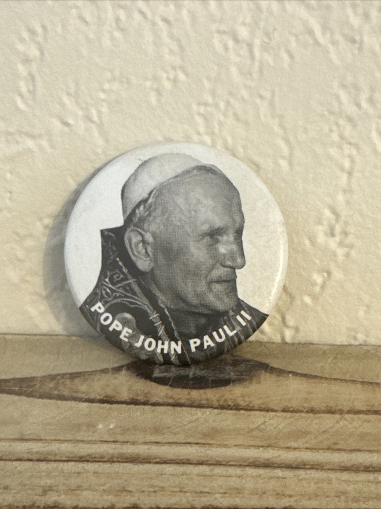 Pope John Paul II Pinback Button Pin