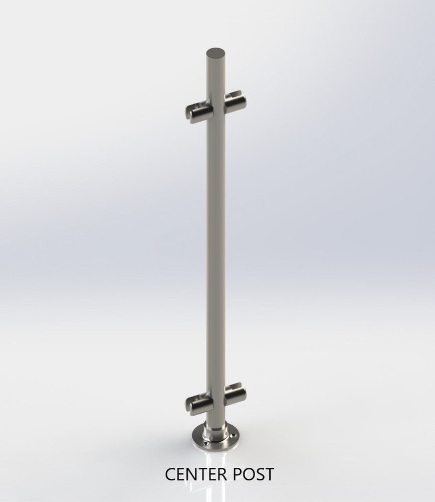 Stainless Steel Sneeze Guard Post