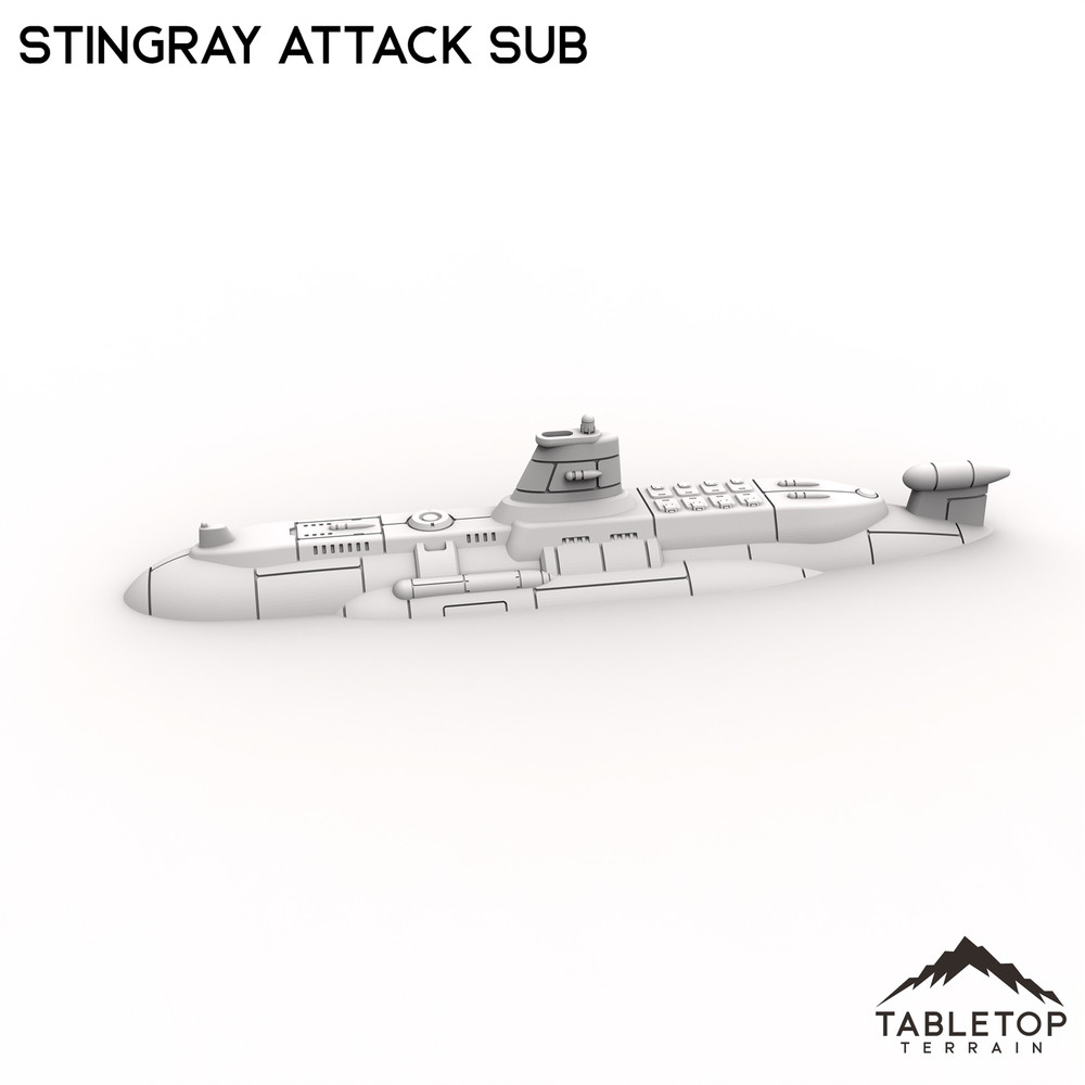 Stingray Attack Sub - Small Scale Mech Wargames 6mm 8mm
