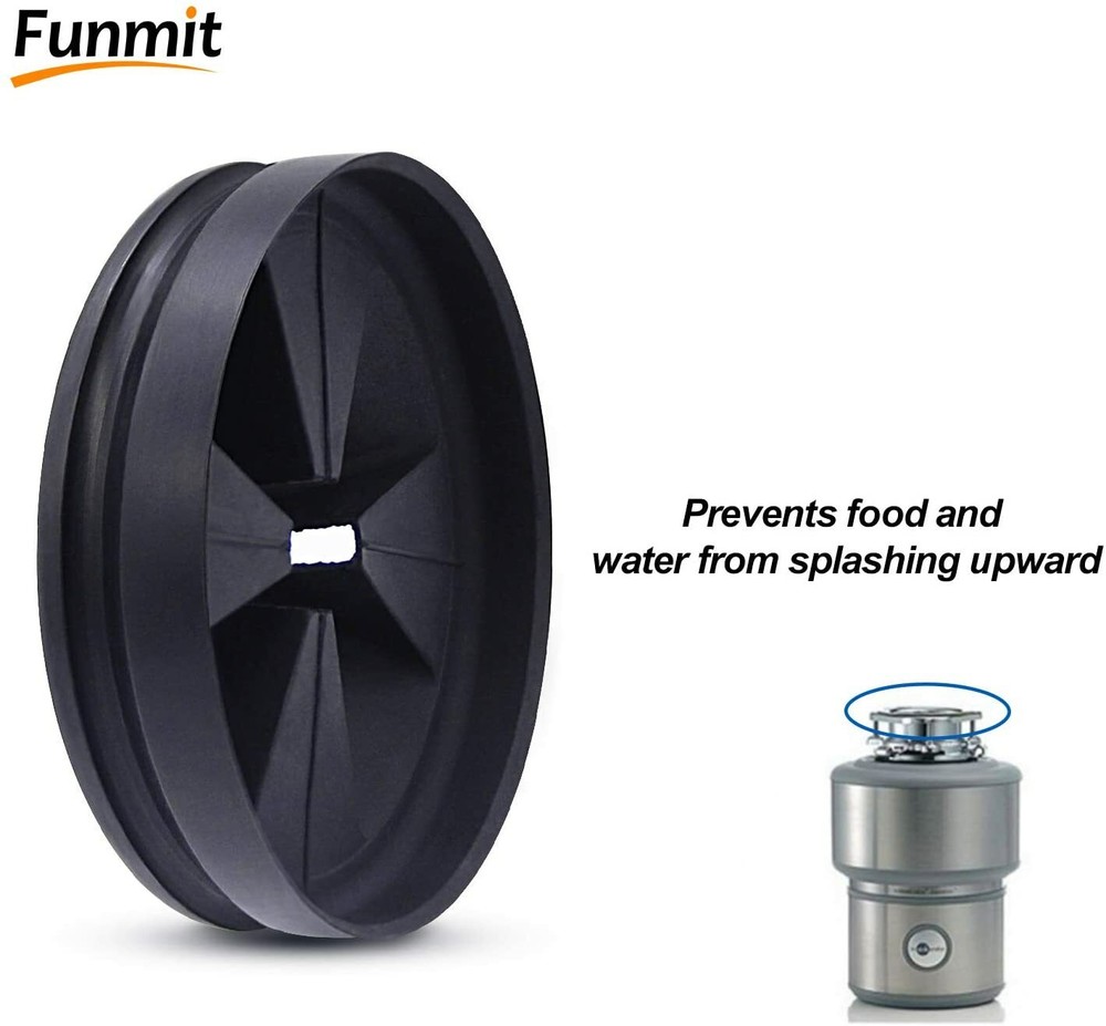 2-Pack QCB-AM Rubber Garbage Disposal Splash Guard for Most Sink Disposal System