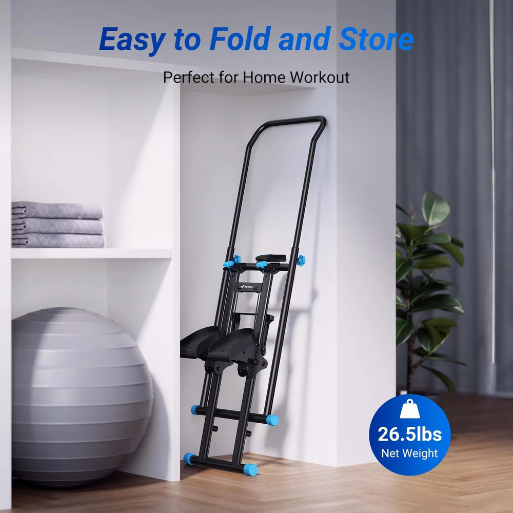 Stair Stepper Home Gym Exercise Vertical Climber Machine Folding Cardio Stepper