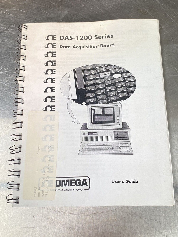 Omega DAS-1200 Series Data Acquisition Board - Users Manual / Instructions Book