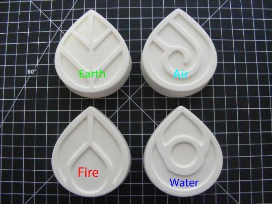 Classic 4 Elements Molds
