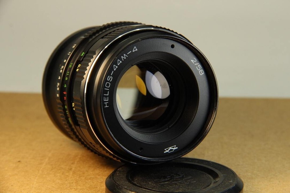 Trioplan modified for Helios 44M-4 Soviet lens + Adapter for Sony E Nex Vintage