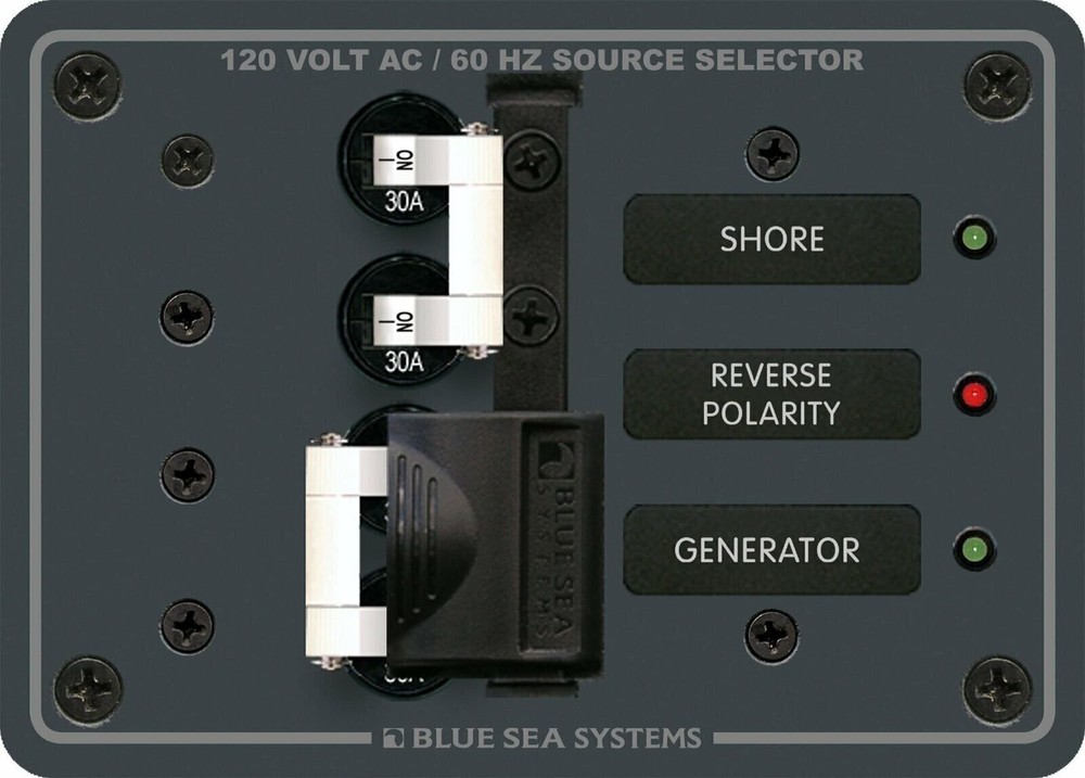 Traditional Metal Panel - 120V AC 30A Toggle Source Selector