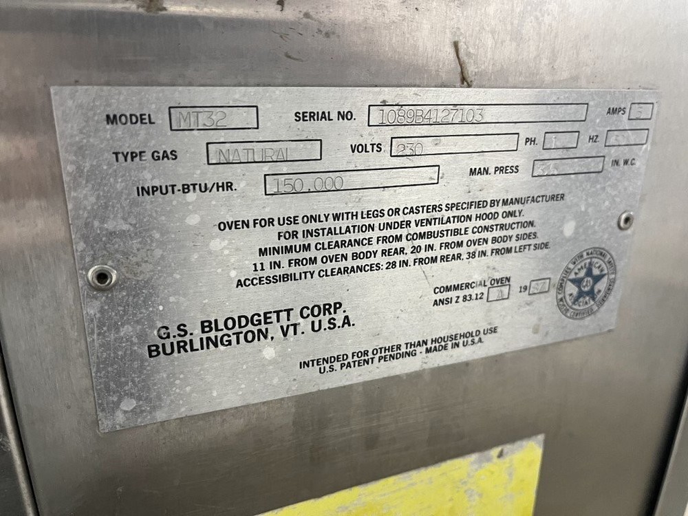 Blodgett MT32 Impingement Oven