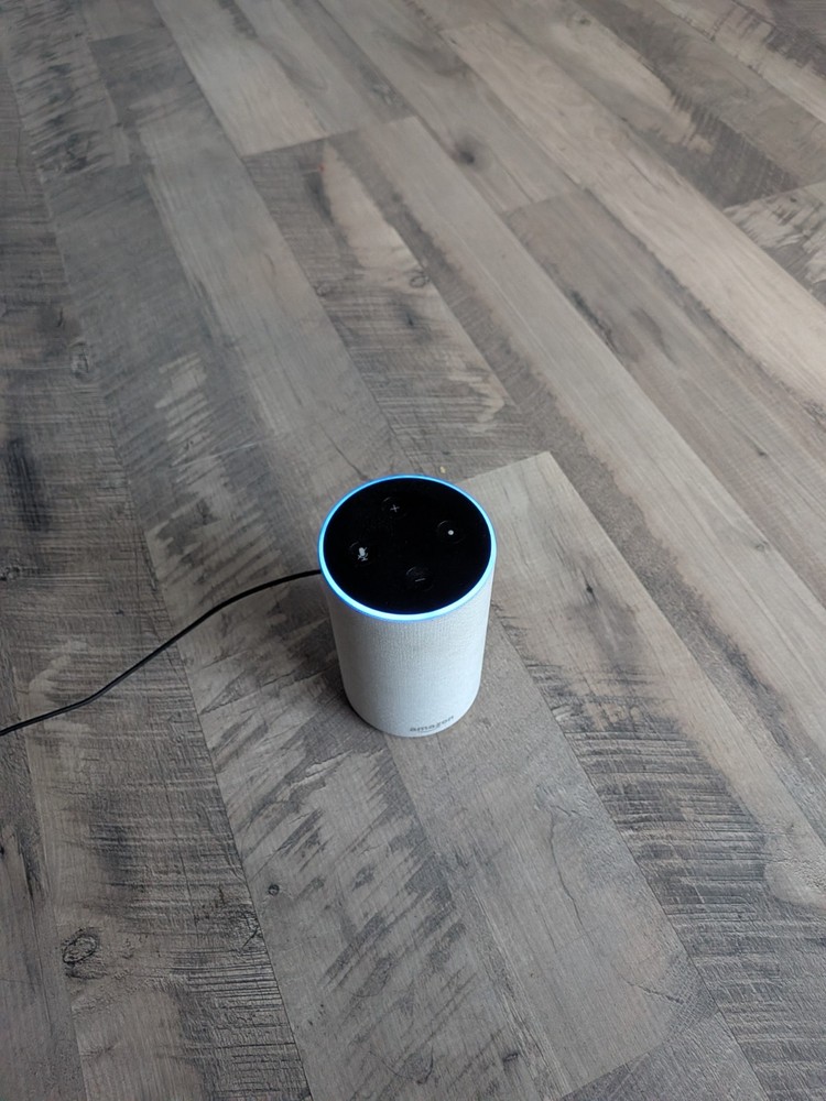 Amazon Echo (2nd Generation) Smart Assistant - Sandstone Fabric