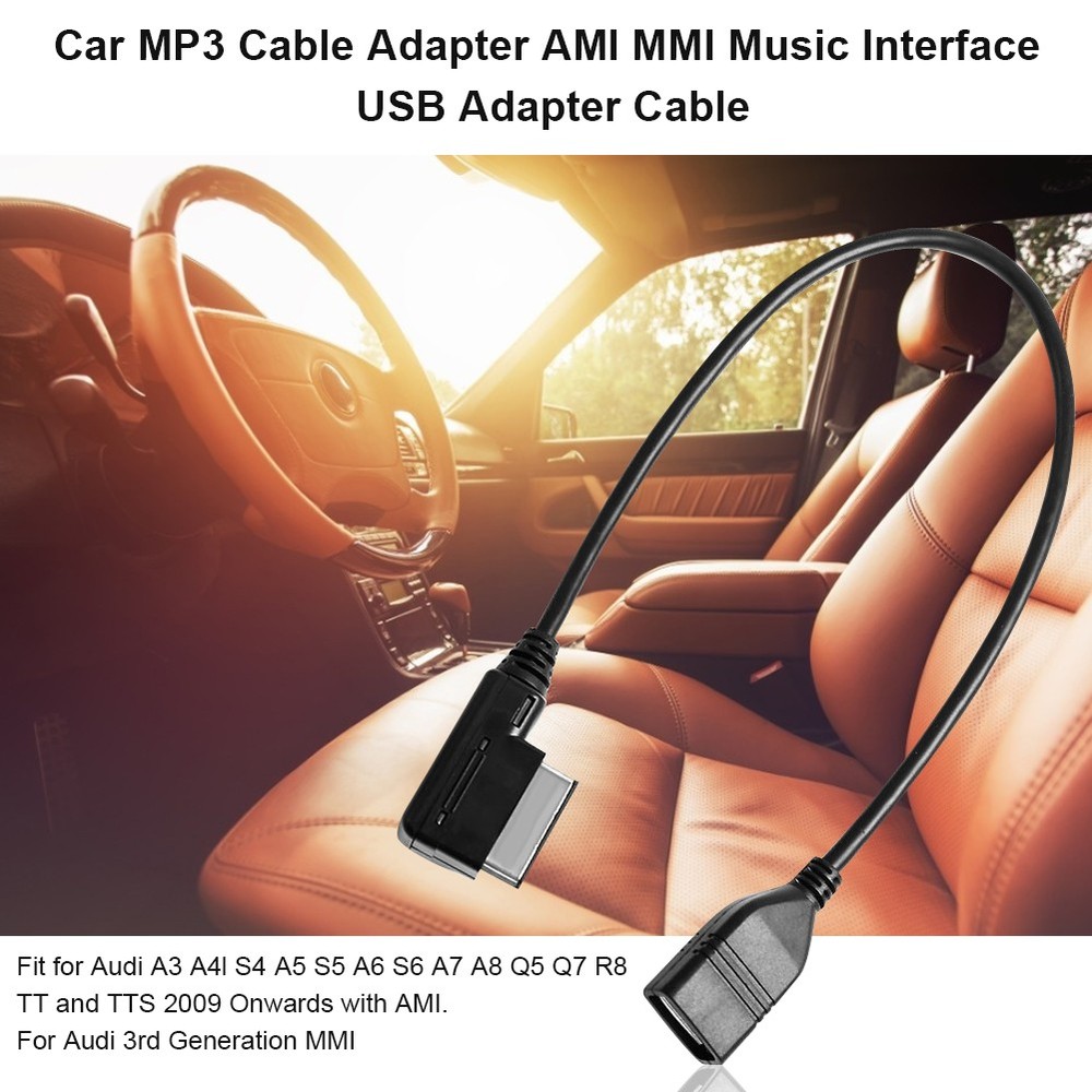 USB AMI MMI AUX Cable - Audio Adapter For