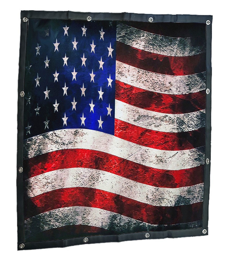 Freightliner FLC120 Premium Mesh Old Glory Bug Screen