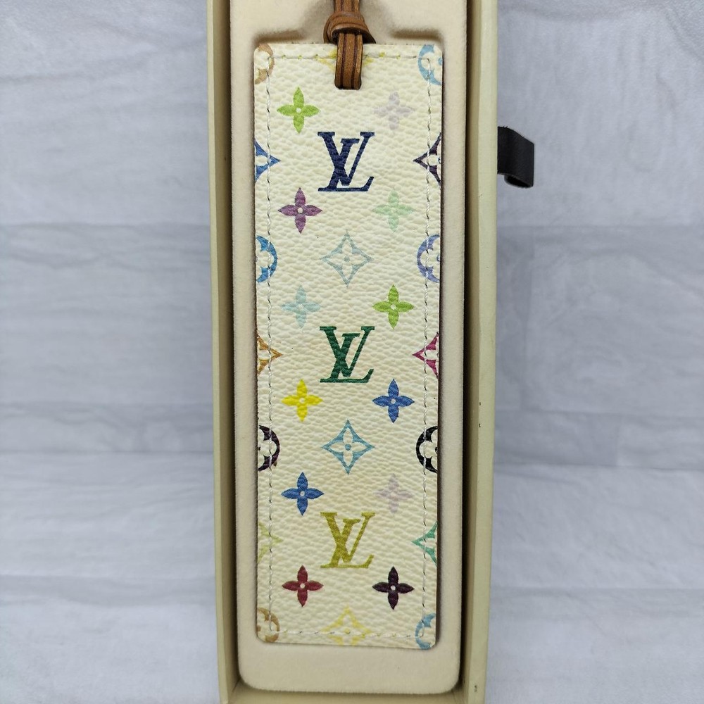 Authentic LOUIS VUITTON M99196 Monogram Multicolor Bookmark with BOX