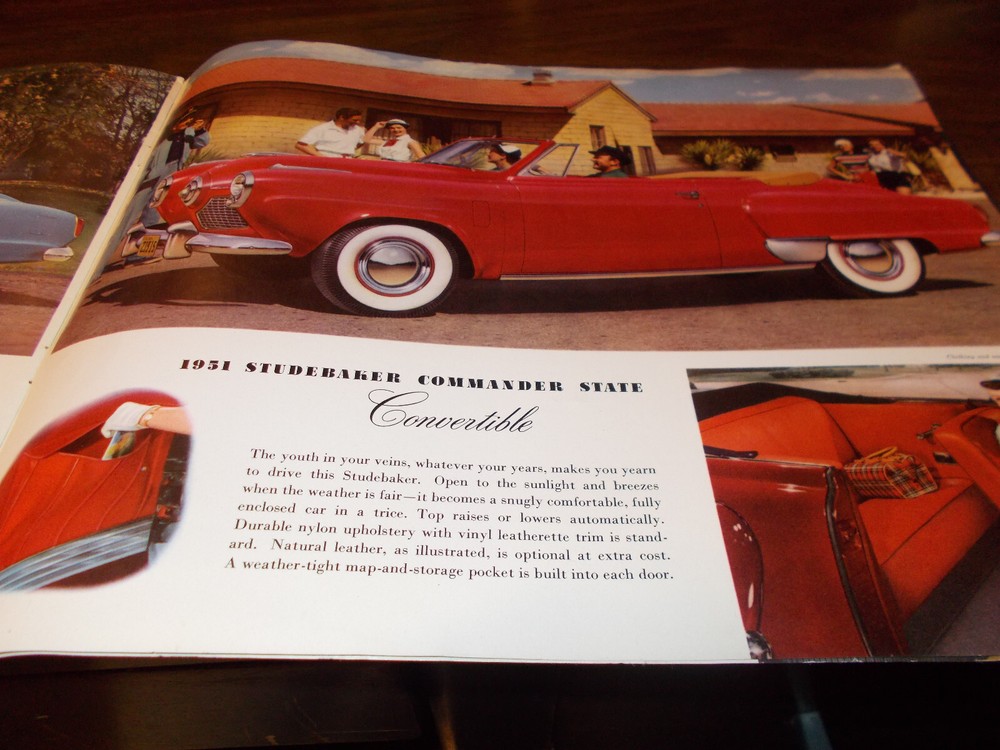 1951 Studebaker Deluxe Sales Catalog/ FREE Shipping