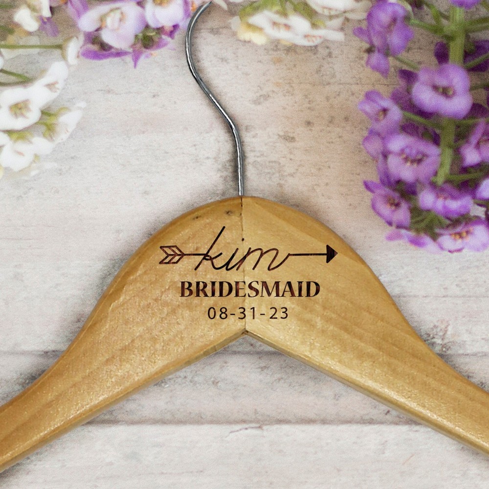 Personalized Wood Hanger Customizable Wood Hanger