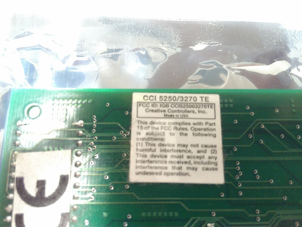 CCI 2550/3270 TE PCI Controller Card