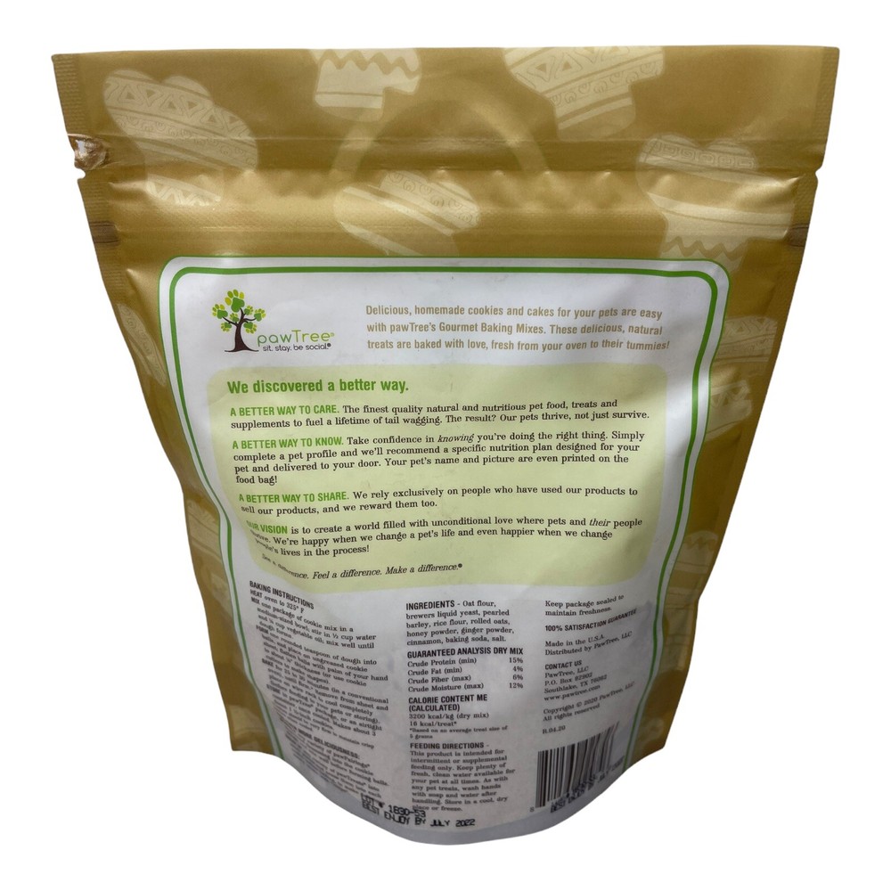 Paw tree Gourmet Baking Mix GINGERLICIOUS SNAPS