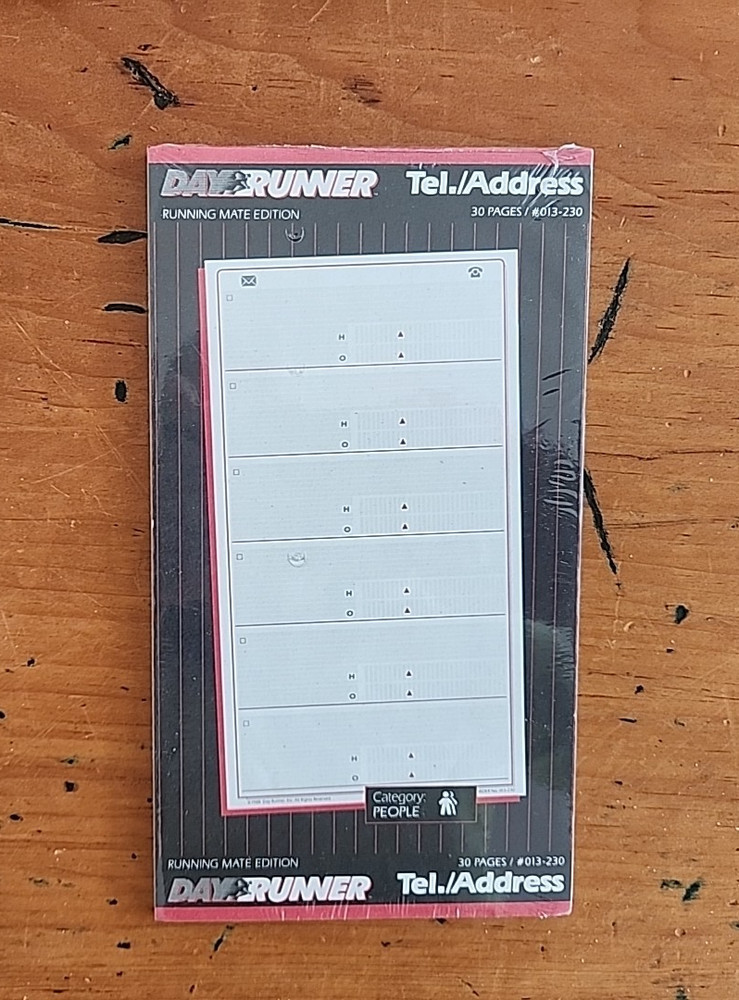 3 Day Runner Genuine Refills Notes/ Things to Do /Tel/Address 30 Pages 6 Ring