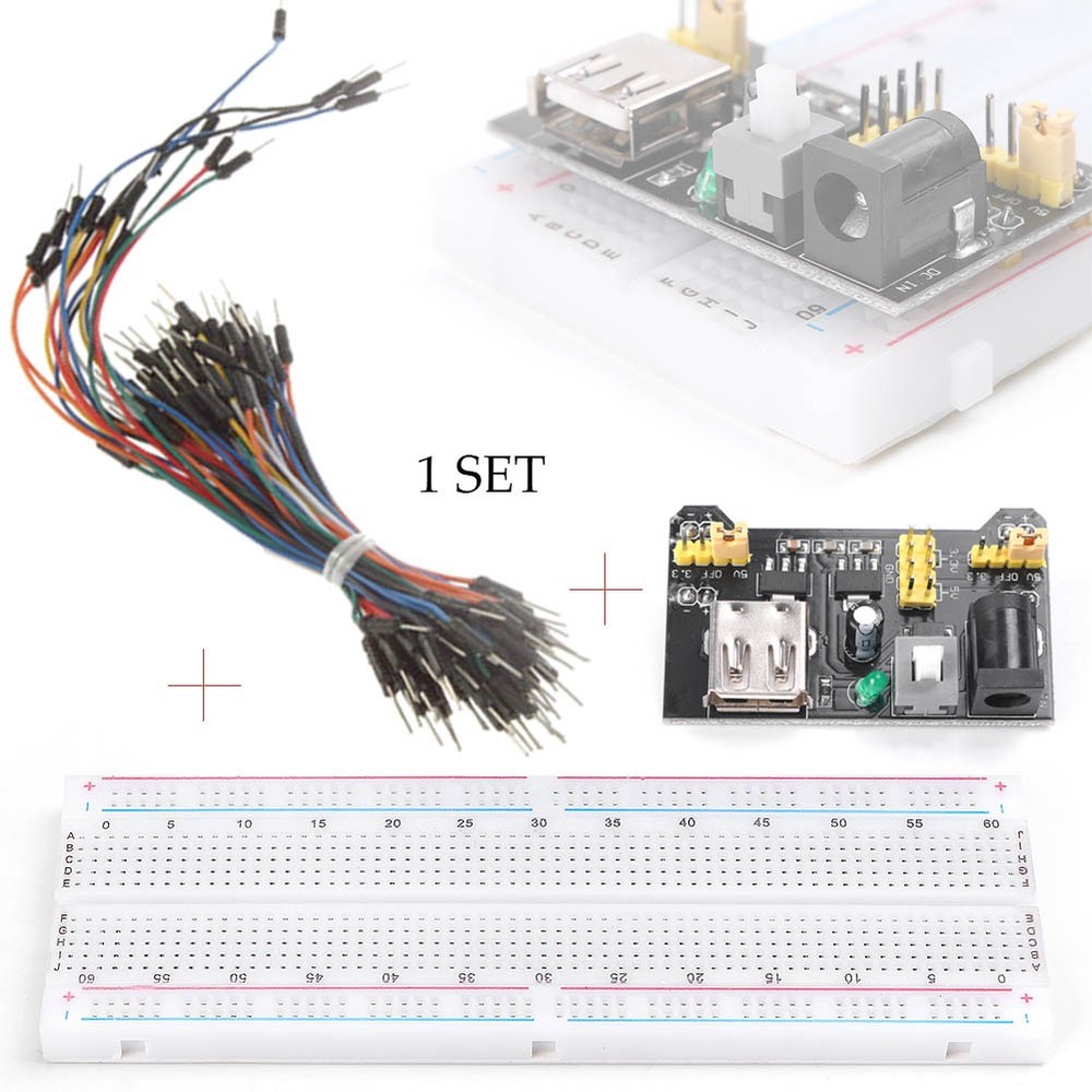 MB-102 Breadboard 830 Points Solderless PCB Bread Board Test Develop DIY Tools