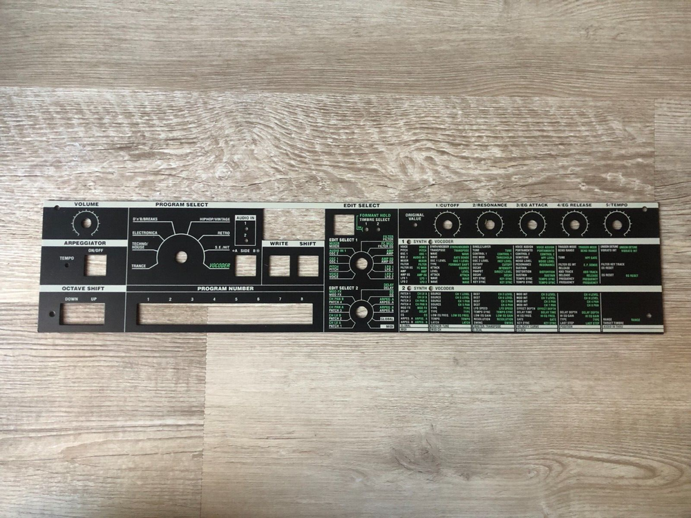 MicroKorg Faceplate in Near Mint Condition - Replacement Parts