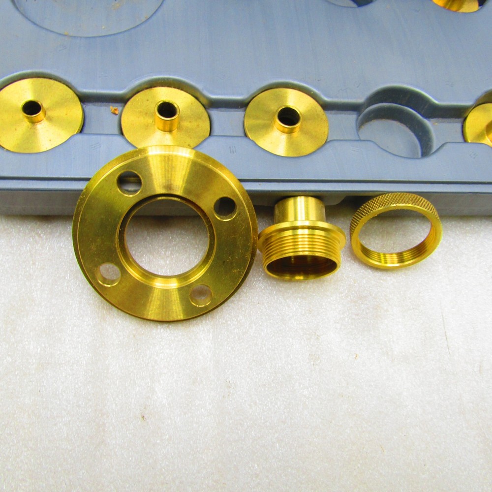 Router template guide kit, solid brass
