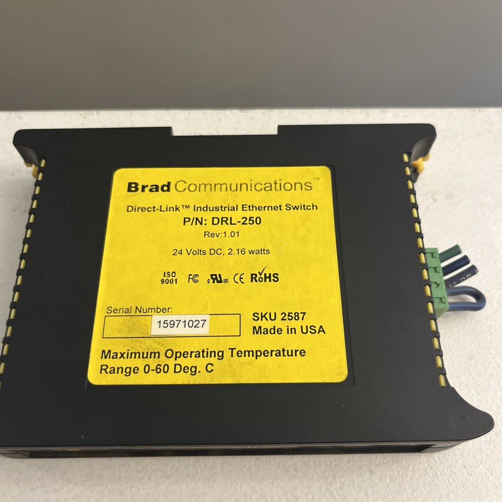 Used Brad Communications Ethernet Switch DRL-250