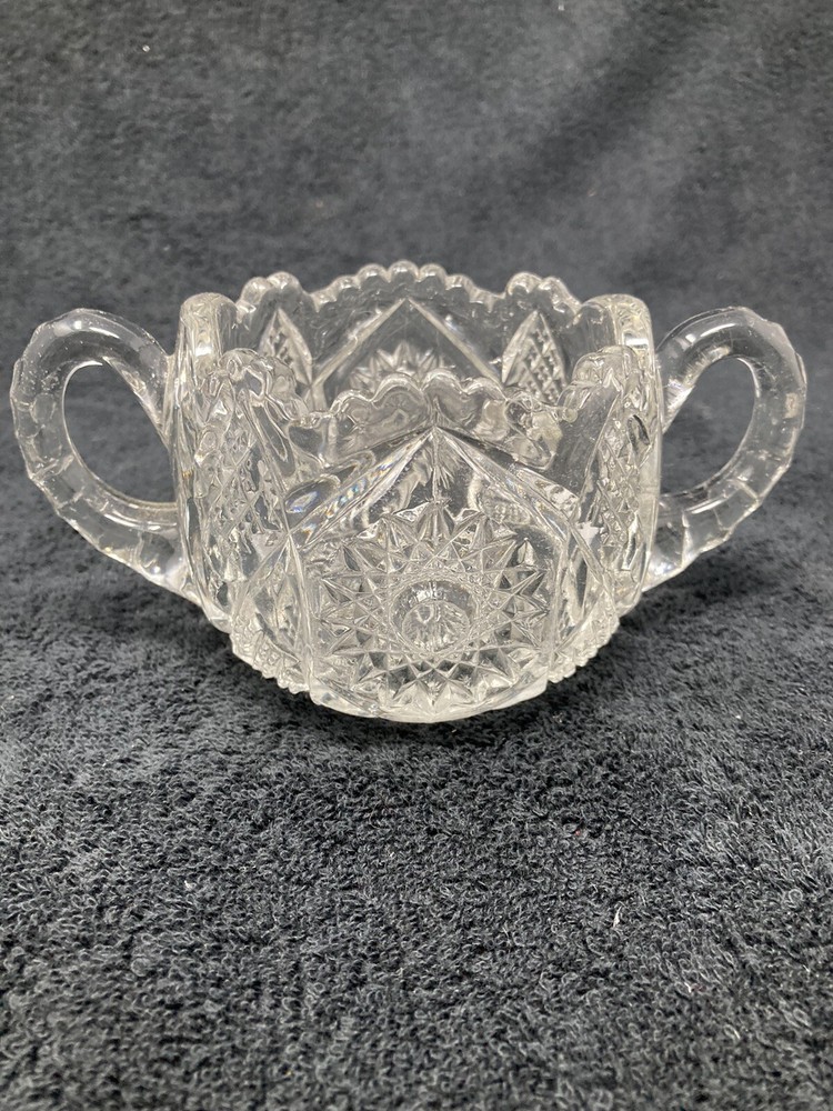 Hobstar by US GLASS open sugar