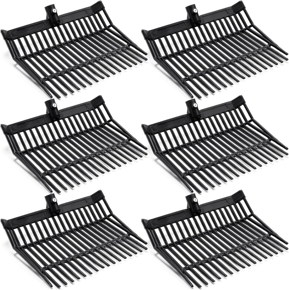 Efficient Slanted Pitchfork Replacement Heads - Quick Cleanup for Farmers