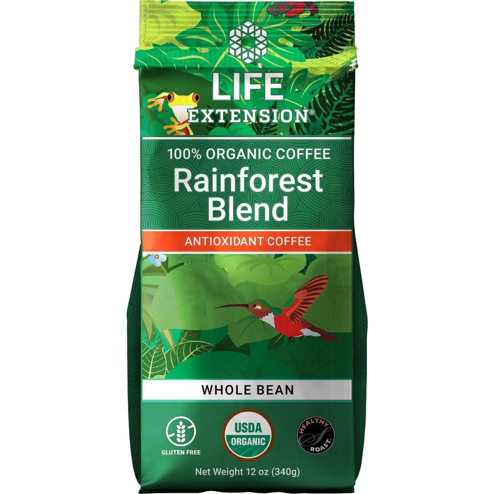 Rainforest Blend Whole Bean Coffee - 12 oz