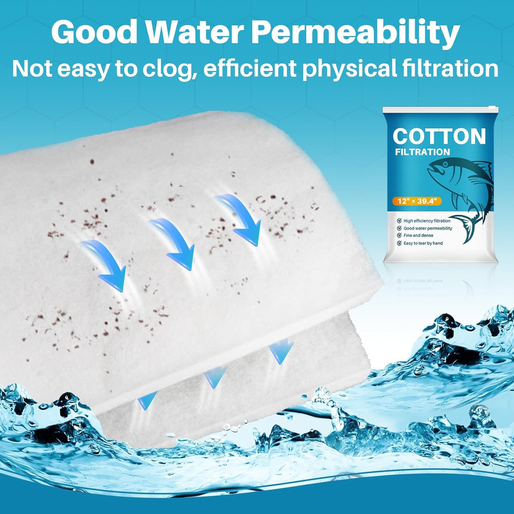 Aquarium Filter Pad - Aquarium Filter Media, Aquarium Filter Floss,39.4