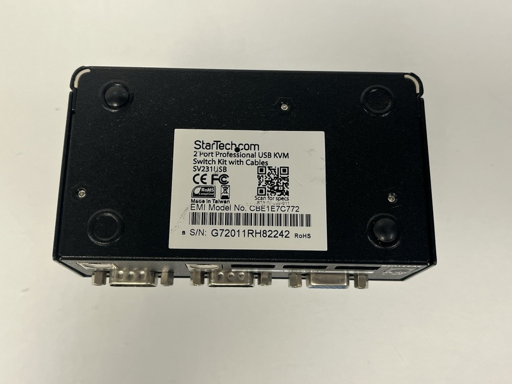 StarTech.com SV231USB 2-Port USB KVM Switch EMI CBE1E7C772