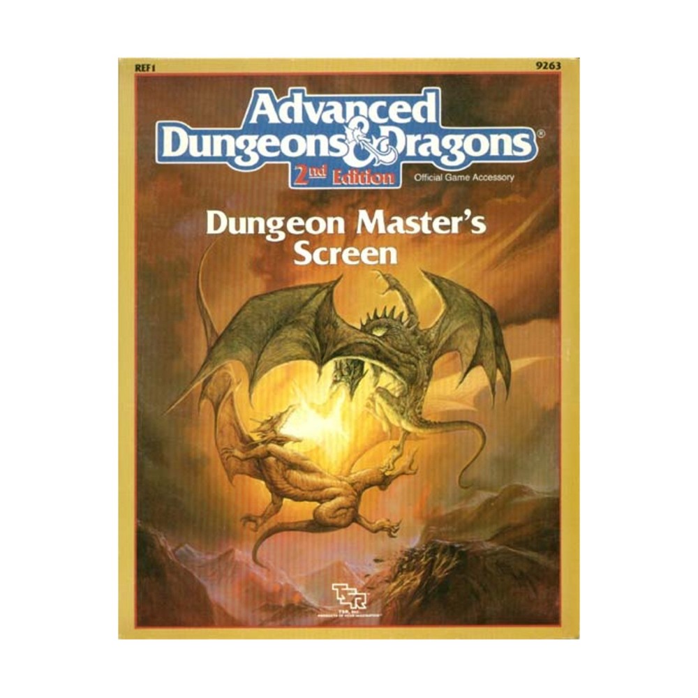 AD&D 2nd Ed Dungeon Master's Screen - Screen Only! VG