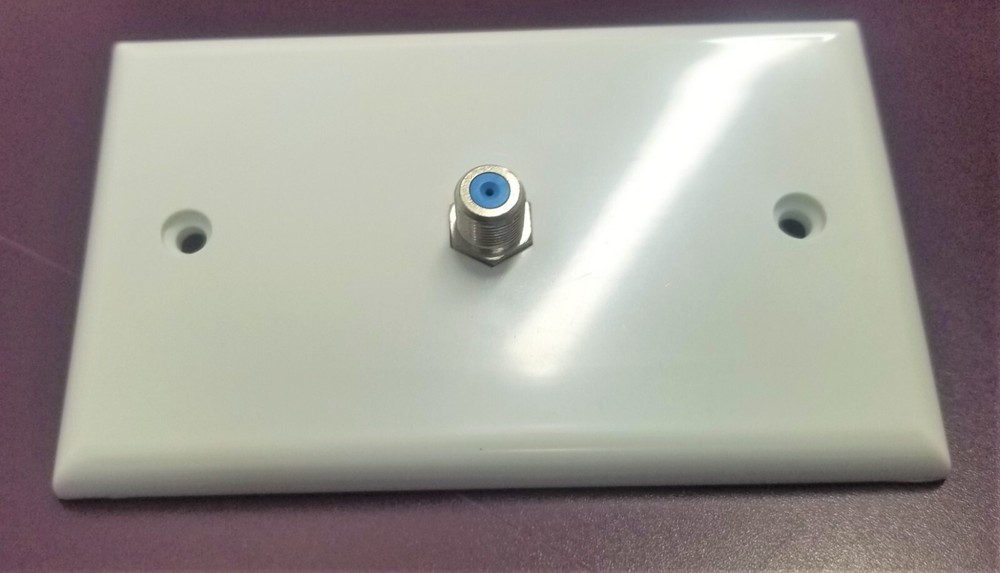 Commercial Single Coaxial Wall Plate