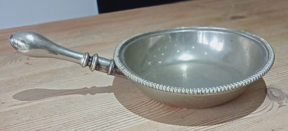 Silver plated ? warming or chafing pan 27cm rim