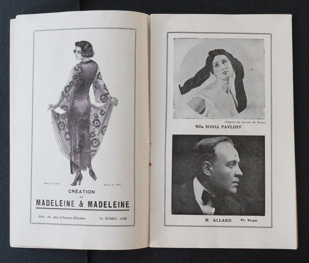 Program 1921 Theatre COMIC OPERA illustrator Barjansky Madame Butterfly