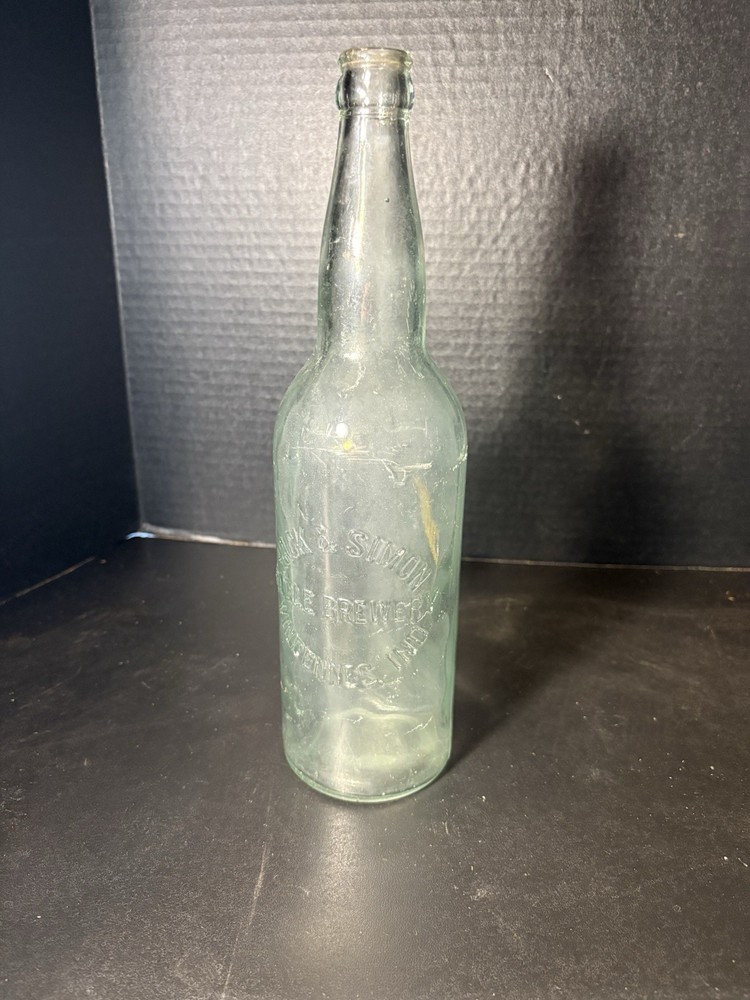 Vintage Hack & Simon Eagle Brewery Bottle - Vincennes, Indiana