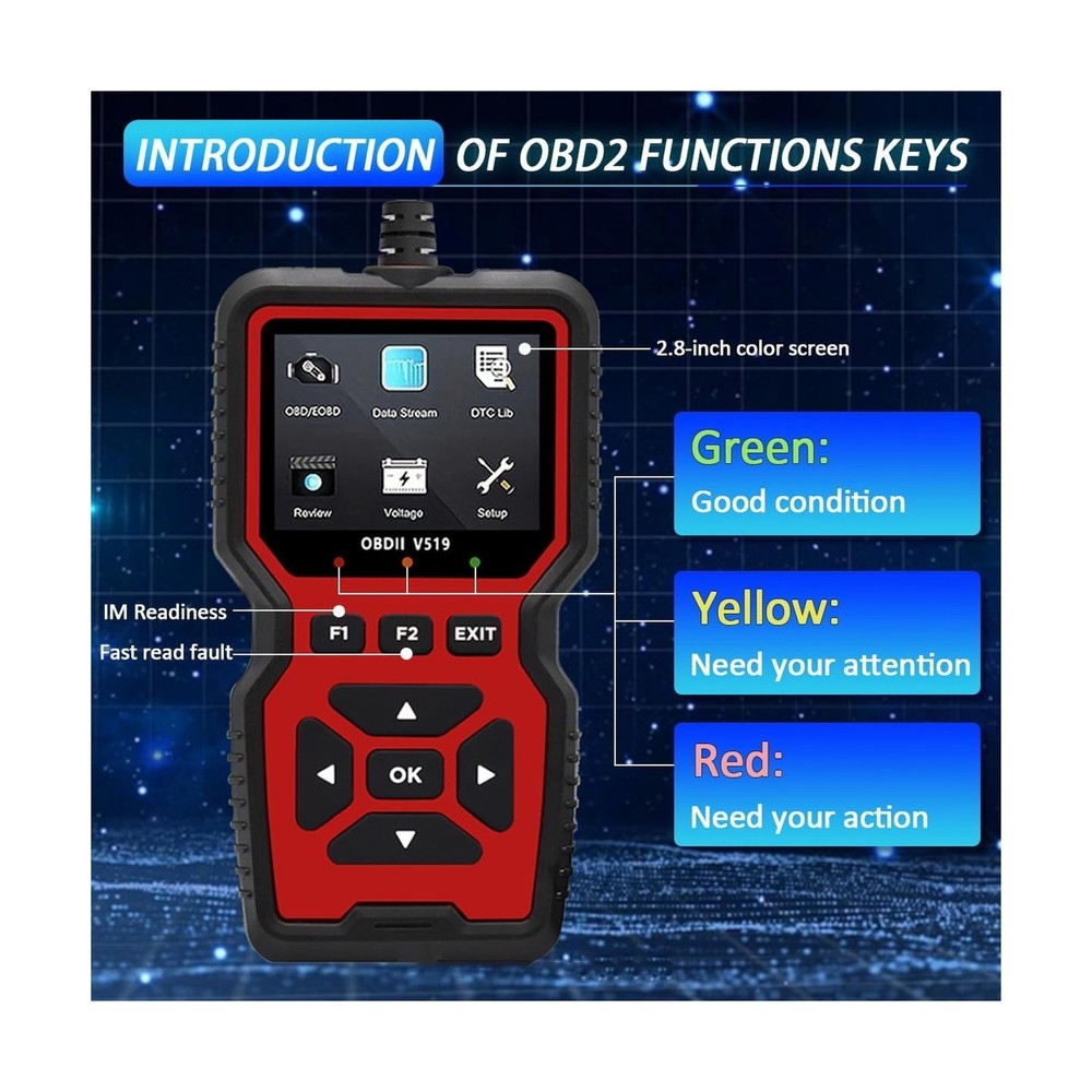2025 New OBD2 Scanner Diagnostic Tool - Check Engine Light Code Rea... Fast Ship