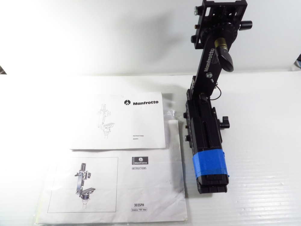 MANFROTTO 303SPH MULTI ROW PANORAMIC HEAD w/ USER MANUAL SET, WORKS GREAT